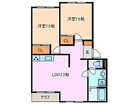 三重県鈴鹿市高岡台１丁目（賃貸アパート2LDK・1階・59.40㎡） その2