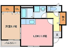 三重県鈴鹿市三日市１丁目（賃貸アパート1LDK・1階・45.28㎡） その2