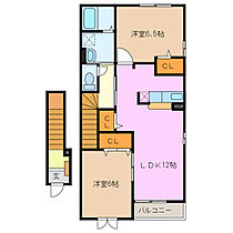 三重県鈴鹿市安塚町（賃貸アパート2LDK・2階・58.86㎡） その2