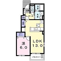 三重県鈴鹿市稲生塩屋２丁目（賃貸アパート1LDK・1階・45.82㎡） その2