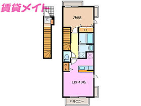 三重県鈴鹿市住吉3丁目（賃貸アパート1LDK・2階・42.37㎡） その2