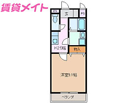 三重県四日市市楠町北五味塚（賃貸マンション1K・1階・30.90㎡） その2