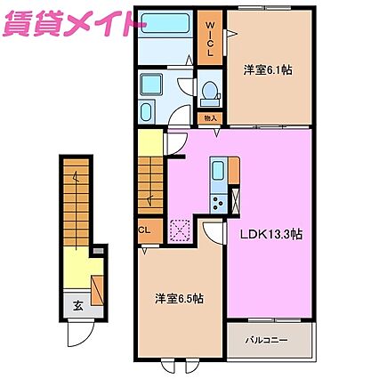 フレンドB棟_間取り_0