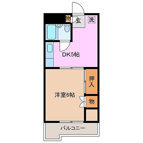 ワンズマンション 402｜三重県鈴鹿市住吉３丁目(賃貸マンション1DK・4階・25.90㎡)の写真 その2