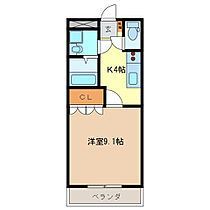 サンハイツ 206 ｜ 三重県亀山市関町木崎（賃貸アパート1K・2階・30.96㎡） その2