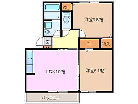 グリュックIII　B棟 302 ｜ 三重県津市芸濃町椋本（賃貸アパート2LDK・3階・54.23㎡） その2