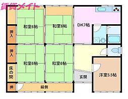🉐敷金礼金0円！🉐川合町平屋一戸建