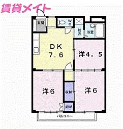 シティハイツ藤田Ｂ 1階