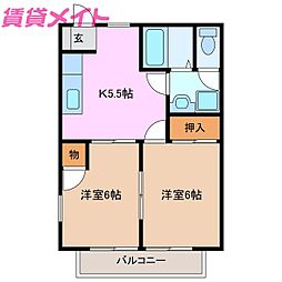 リバーサイドビラIV 2階