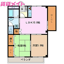 🉐敷金礼金0円！🉐エスパシオ桜 B棟