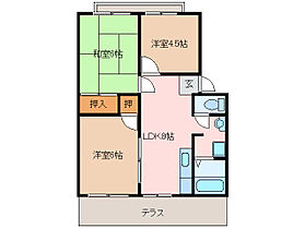 ハイツ奥山Ａ棟 102 ｜ 三重県津市押加部町（賃貸アパート3LDK・1階・55.00㎡） その2