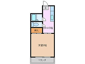 フジタハイツ 107 ｜ 三重県津市江戸橋２丁目（賃貸マンション1DK・1階・27.00㎡） その2