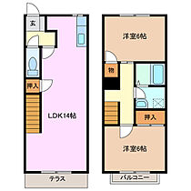 レイクサイドヴィラD棟 119 ｜ 三重県津市一身田上津部田（賃貸アパート2LDK・1階・65.00㎡） その2