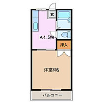 FORTUNA Ｓ 212 ｜ 三重県津市栗真町屋町（賃貸アパート1K・2階・26.40㎡） その2