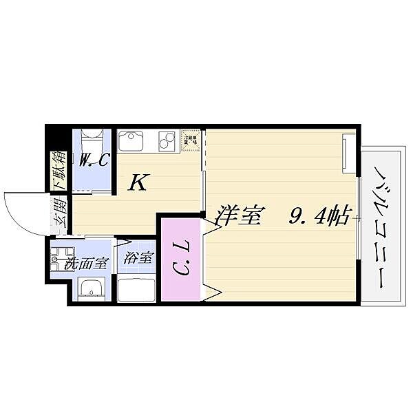 ルラシオン江戸橋 112｜三重県津市江戸橋２丁目(賃貸マンション1K・1階・30.00㎡)の写真 その2