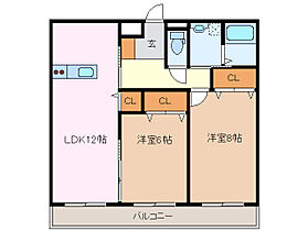 幸マンションII 301 ｜ 三重県津市幸町（賃貸マンション2LDK・3階・71.25㎡） その2