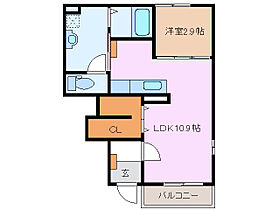 ＴＳＵ　ＢＡＹＣＯＵＲＴ 102 ｜ 三重県津市柳山津興（賃貸アパート1LDK・1階・35.29㎡） その2