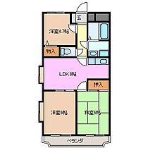 アビタシオン津A棟 1A ｜ 三重県津市新町２丁目（賃貸マンション3LDK・1階・60.42㎡） その2