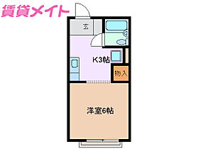 三重県津市江戸橋1丁目（賃貸アパート1K・2階・19.61㎡） その2