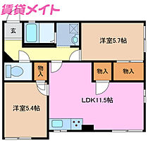 三重県津市島崎町（賃貸アパート2LDK・1階・53.76㎡） その2