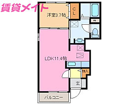 三重県津市阿漕町津興（賃貸アパート1LDK・1階・37.13㎡） その2