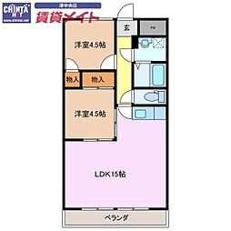 リパルティーレ津新町　B棟 3階/-