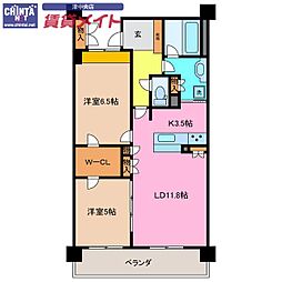 ローレルコート津新町 7階