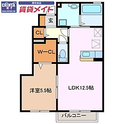 グレイスアベニュー一身田 A 1階