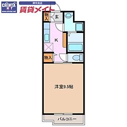 間取図画像 1K
