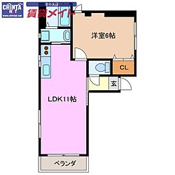 間取図画像 1LDK