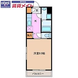 間取図画像 1K