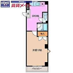間取図画像 1DK