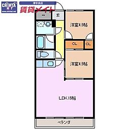 🉐敷金礼金0円！🉐リパルティーレ津新町　A棟