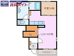 TSUBAYCOURT 1LDKの間取図画像