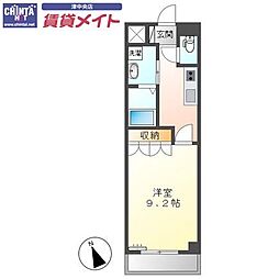 ハイツ南丸の内 1Kの間取図画像
