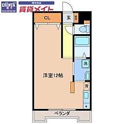 SHALOMSQUARE ワンルームの間取図画像