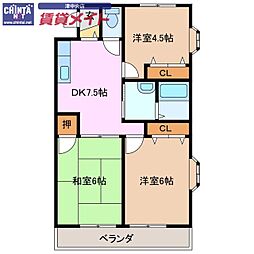 ラピス桜橋 2階/-