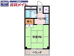 コート江戸橋 1Kの間取図画像