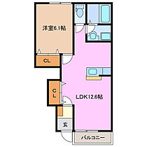 エスペランサ 102 ｜ 三重県鈴鹿市長太栄町４丁目（賃貸アパート1LDK・1階・43.90㎡） その2