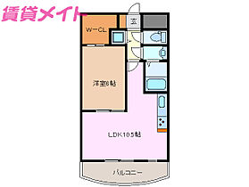 クァトロ  ｜ 三重県鈴鹿市江島町（賃貸マンション1LDK・4階・48.66㎡） その2