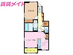 メゾン・ド・ルポ  ｜ 三重県鈴鹿市南玉垣町（賃貸アパート1LDK・1階・46.59㎡） その2