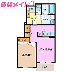 間取図画像 1LDK
