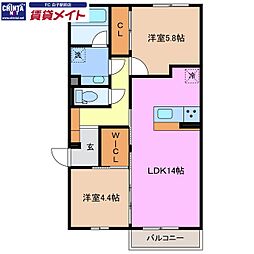 パルミエ II 2階