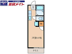 コリーヌハヤシ ワンルームの間取図画像