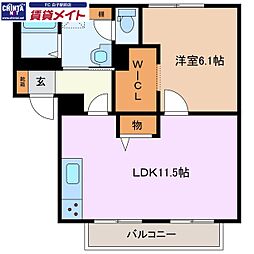 セントラル・ビラ・スズカA 2階