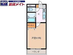 REVEUR 1Kの間取図画像