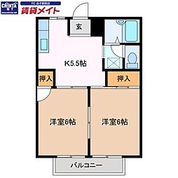 オーキッド江島Ｂ 2階/-