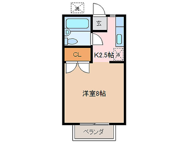 メゾンＭＩＯ 108｜三重県伊勢市神久１丁目(賃貸アパート1R・1階・23.10㎡)の写真 その2