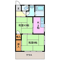 マンション双葉 105 ｜ 三重県伊勢市宇治浦田３丁目（賃貸アパート2K・1階・33.05㎡） その2