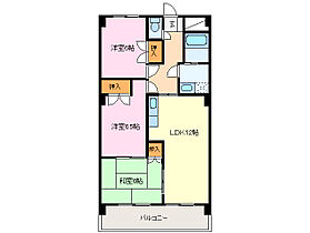 ＷＩＮ　ＵＰ 203 ｜ 三重県伊勢市黒瀬町（賃貸マンション3LDK・2階・66.90㎡） その2